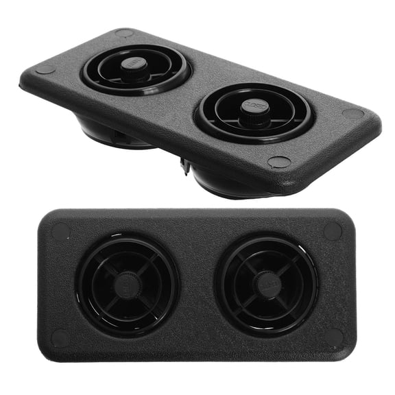 AURARMLET Black Rv Ceiling Vent Fan Cover Sturdy Quiet Design for Bus Ac 2Pcs