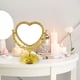 thumbnail image 4 of Espejo de maquillaje de mesa, espejo de giratoria, espejo de soporte de escritorio para vestirse Forma de corazón de oro Yuyangstore Espejo de maquillaje de mesa, 4 of 6