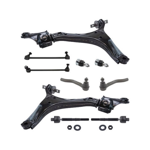 Front Control Arm Ball Joint Tie Rod and Sway Bar Link Kit 10 Piece - Compatible with 2015 - 2020 Acura TLX FWD 3.5L V6 2016 2017 2018 2019