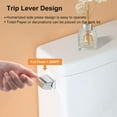 thumbnail image 2 of HOROW One Piece Toilet,1.28 GPF,12'' Rough-in Single Side Flush Ceramic MAP 800g,with Soft Closing Seat, 2 of 13