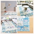 thumbnail image 4 of Tapete Decorativo Jovita Turquoise 160 x 230 cm Saffron Looms, 4 of 5