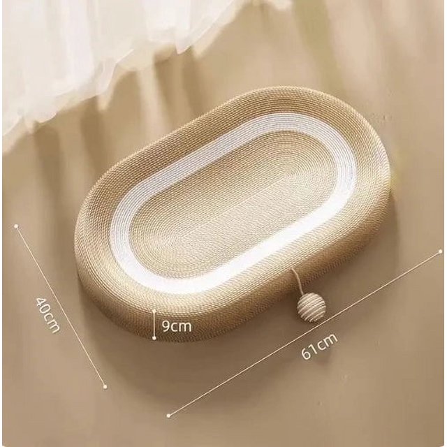 3 in 1 Sisal Cat Scratching Pads Cat Scratcher Bed Cat Scratchers Sofa Furniture Protection Play Scratch Mats Pet Supplies ShopWise Round