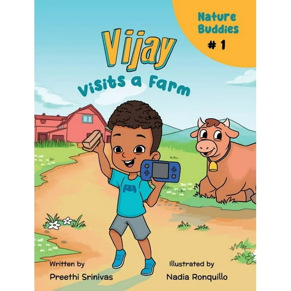 Vijay Visits a Farm: A children's book about new experiences and social skills, (Hardcover)