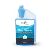 Zogics Non-Ammoniated Glass Cleaner Concentrate - 32 oz Bottle Makes up to 10 Gallons - Meets ECOLOGO Standards