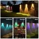thumbnail image 5 of Lámpara solar para exteriores, lámpara solar para jardín, impermeable, LED, efecto colina, aplique de pared, luz para cerramiento de jardín, IP65, impermeable, luz blanca, luz cálida, colorida, tres o, 5 of 8
