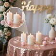 thumbnail image 5 of ZOURIH 3 PCS 4 inch Clear Glass Candle Plates & Pillar Candle Holders - Small Round Candle Bases/Coasters for Dining & Wedding Table Centerpieces(Candle Not Included),White, 5 of 8