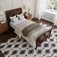 thumbnail image 4 of AFI Portland Twin XL Wood Foundation Bed Frame with Matching Footboard Walnut, 4 of 13
