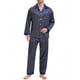 thumbnail image 2 of INSPIRAR CHIC Conjunto de Pijamas de 2 Piezas para Hombre, Camisa de Dormir con Botones, Patrón Casual, Talla XL, Azul Oscuro, 2 of 6