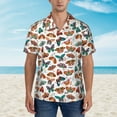 thumbnail image 4 of Goofa Colorful Butterfly Hawaiian Shirt for Men, Unisex Summer Beach Casual Short Sleeve Button Down Shirts,Aloha Tropical Floral print shirt-XX-Large, 4 of 9