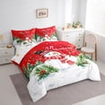 thumbnail image 3 of Homewish Cartoon Christmas Snowman 7-Piece Twin Bedding Sets,Merry Xmas Bedding Comforter Set,Red White Sheet Sets For Girl Boys Kids,Super Cozy Room Decor Reversible, 3 of 8