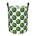 thumbnail image 6 of Lsque Happy Watermelon pattern Laundry Hamper Basket, Tall Woven Rope Hamper Basket for Clothes, Lightweight Storage Basket, Collapsible Waterproof-, 6 of 8
