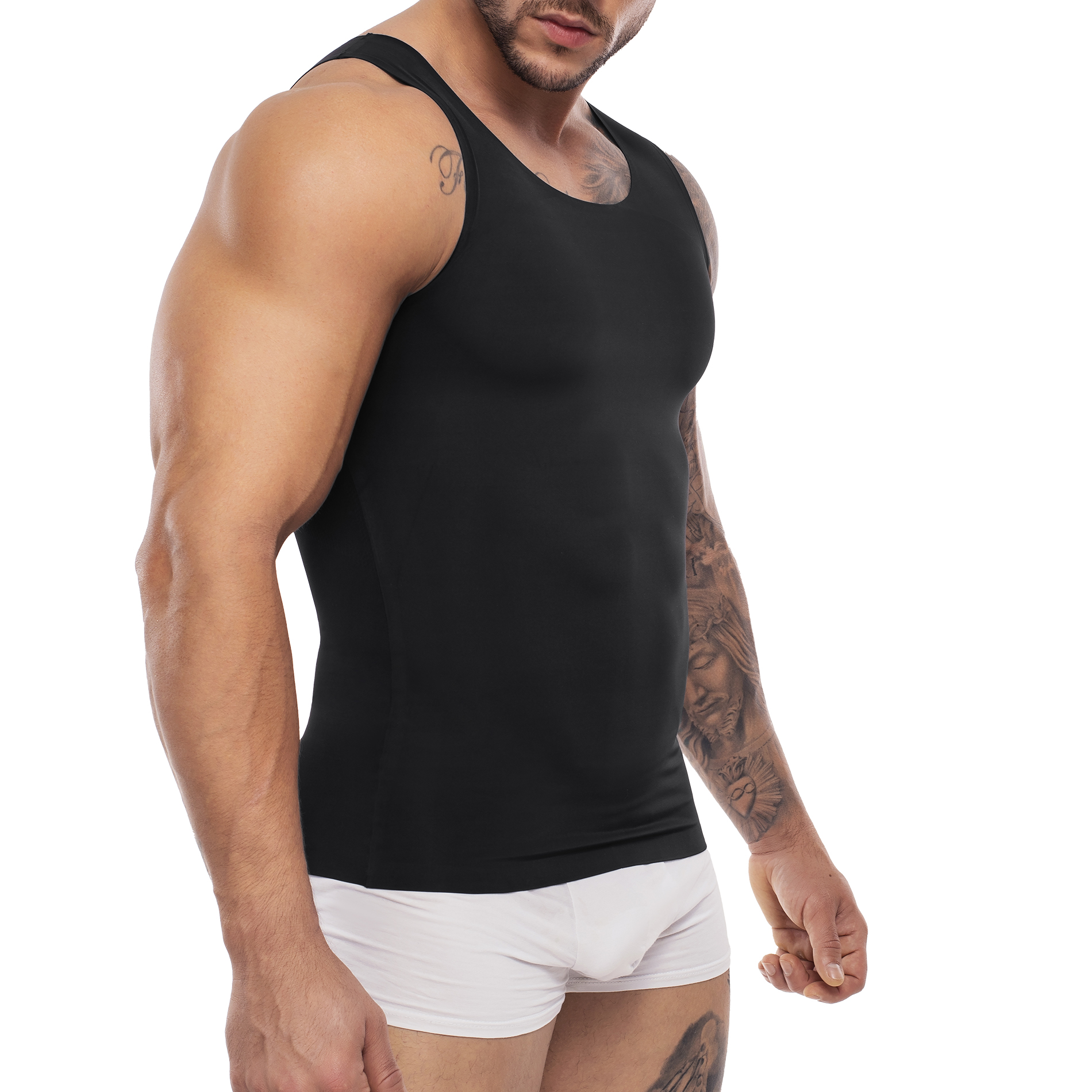 Eleady Men's compression vest Compression Shirts for Men Slimming Undershirt Tank Top Sleeveless
