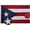 PR-EBD-001, variant on Black Puerto Rico Flag 3x5 Foot Puerto Rican National Flags with 2 Grommets for Indoor Outdoor Yard House Garden Décor