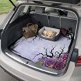 thumbnail image 4 of Universal Car Trunk Mat 37"x54", Halloween Floral Waterproof Cargo Liner, Non-Slip Durability Cargo Mat, Fall Country Spooky Branches Plants Purple All Weather Rear Trunk Protector for Car SUV, 4 of 9