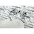 thumbnail image 2 of Kingston Brass KS6121BEX Essex Double-Handle Wall Mount Bathroom Faucet, Polished Chrome, 2 of 8