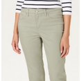 thumbnail image 2 of CHARTER CLUB Womens Green Zippered Pocketed Capri Pants Petites 4P, 2 of 3