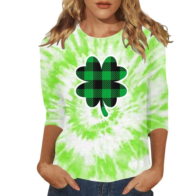 asddcavvf Blouse for Women Get Into The St. Patrick's Day With Our Women's St. Patrick's Day Print R