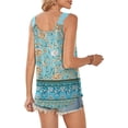 thumbnail image 2 of WQD Tank Tops for Women Spring Fashion Sleeveless V Neck Lace Tops Flower Flowy Summer Outfits Beach Vacation Clothes, 2 of 6