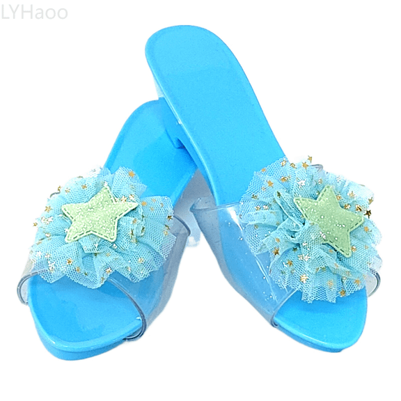 LYHaoo Girls Sandals Girls Sandals Heels For Toddlers Dress Up Play Everyday Casual Outdoor Summer Spring Comfortable Elastic Strap Sizes One Size One Size(One Size)