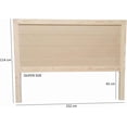 thumbnail image 2 of Cabecera Para Cama Queen Size Muebles GM Modelo Duela Pata Delgada Madera de Pino Sin Pintar, 2 of 4
