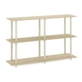 thumbnail image 1 of Furinno Turn-N-Tube No Tools 3-Tier Modern Rectangle Side Display Rack, Bauhaus Oak/Beige, 1 of 1