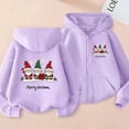 thumbnail image 1 of Sudadera deportiva informal con estampado degradado para niños y niñas, cuello redondo, manga larga, poliéster, 1 of 6