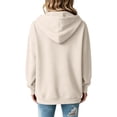 thumbnail image 4 of Hsovts Zip Up Hoodie Women Trendy Comfort Oversized Hooded Sweatshirt Casual Long Sleeve Fall Fleece Jacket with Pockets, 4 of 6