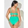 thumbnail image 4 of Swimsuits for All Mentor Tie Front High Waist Side Tie Bikini Set, 4 of 5