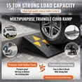 thumbnail image 2 of 3.7" Rise Rubber Curb Ramp, 15 Ton Capacity Heavy Duty Driveway Ramp, 39.4" Long Portable Sidewalk Ramp for Cars, Trucks and Wheelchairs, 2 of 5