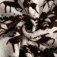 thumbnail image 6 of Women's Christmas Flannel Pajamas Pants Fleece Lined Print Elastic Waist Sleepwear with Pockets Brown-2 M, 6 of 8