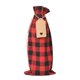 thumbnail image 2 of Fiudx Ofertas Flash Del Día Nuevo Juego De Bolsas De Vino Tinto A Cuadros Navideños, Bolsa Para Botellas De Vino A Cuadros, Bolsa De Regalo Para Fiestas, Bolsa De Algodón A Cuadros, 2 of 4