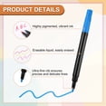 thumbnail image 3 of Uxcell 10 Pack Dry Erase Markers Pens, Watercolor Fine Tip Marker, Wet Erase Whiteboard Markers for Paper Drawing Art Supplies Office Home, Pale Blue, 3 of 6