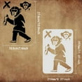 thumbnail image 2 of 1 pc Banksy Graffiti Monkey Stencil 29.7x21cm Reusable Banksy Chimpanzees Stencil DIY Craft Banksy Decoration Stencil for Painting on Wall Wood Furniture Fabric and Paper, 2 of 7