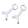thumbnail image 6 of 3.5mm Stereo Audio Splitter Adapter for Headphones Earphones White Plastics and Metal 2-Way, 6 of 10