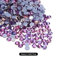 thumbnail image 3 of Uxcell Hotfix Rhinestones Flatback Crystal Glass Gems for Craft Clothes DIY Decoration Dark Purple 4.8mm, 3 of 5