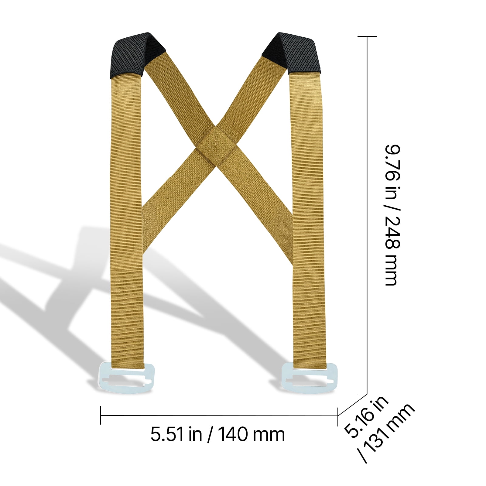 VEVOR Moving Straps, 2-Person Lifting and Moving System with 2 Harness Straps, 2 Load-bearing Straps & 1 Handheld Strap, Adjustable Lifting Shoulder Straps Move Furniture Appliances Mattresses