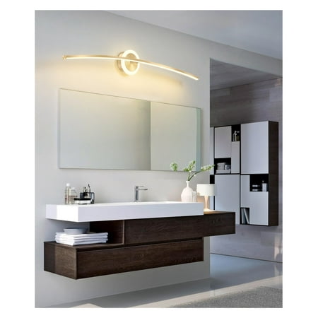 

KASPAR Headlight Light Luxury Minimalist Gold Line Bathroom Toilet Led Light Simple Modern Dresser Fill Light -------- Waterproof Robust Construction
