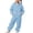 Blue, variant on Bigetiay Kids Casual Hoodie Sweatshirt for Girls with Relaxed Fit Cozy 2 Piece Outfit Everyday And School Days, Size 8-9 Years