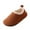 Brown_1, variant on Womens Mens House Slippers Rubber Sole Indoor Slipper Socks Lightweight Fleece Lined Slip-on Barefoot Slippers
