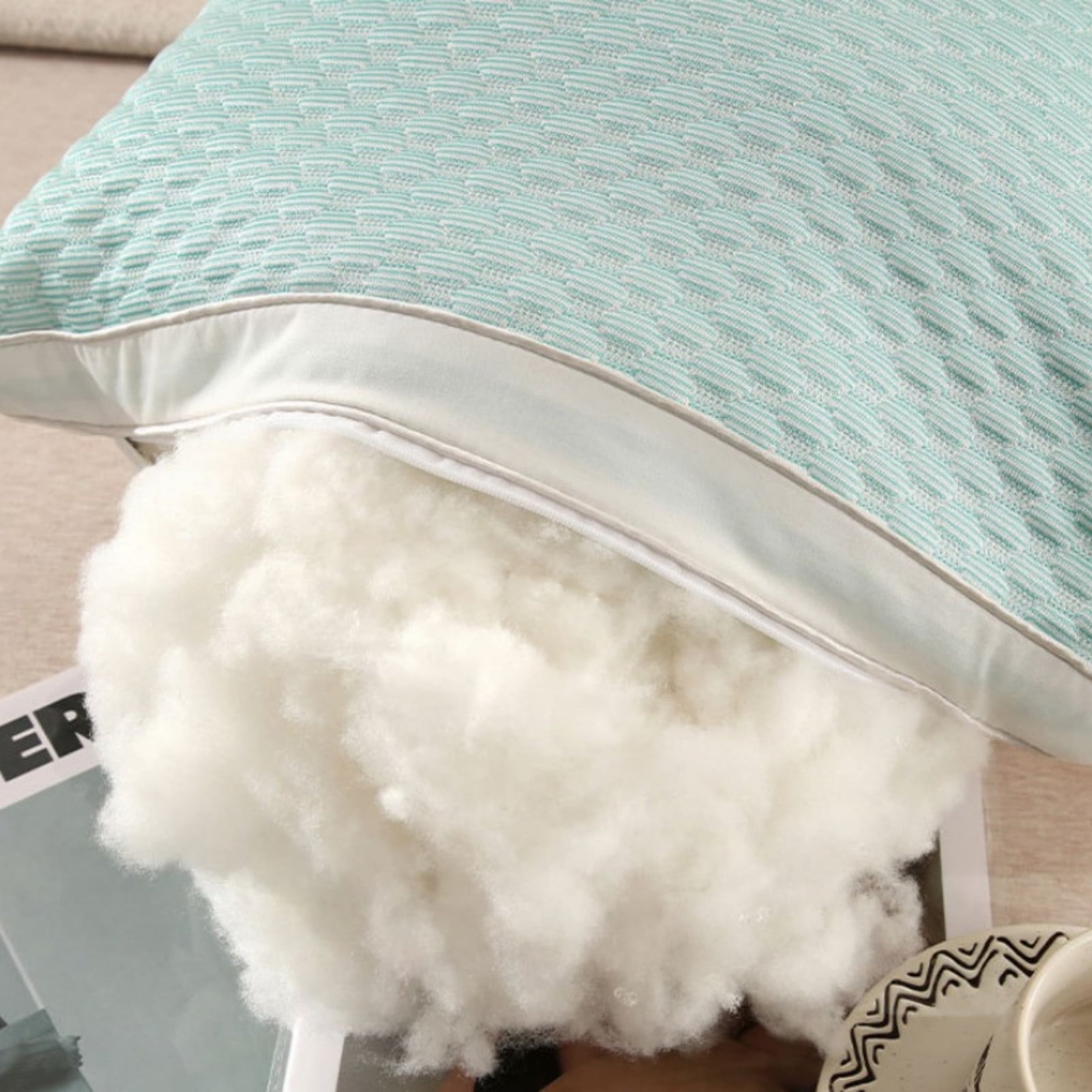 Bed Pillows for Sleeping Queen Size (White), Set of 1, Cooling Hotel Quality, for Back, Stomach or Side Sleepers