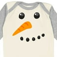 thumbnail image 4 of Inktastic Snowman Face Boys or Girls Long Sleeve Baby Bodysuit, 4 of 5
