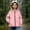 Pink, variant on Lastesso Girls Rain Jacket Lightweight Hooded Zipper Jacket Windbreaker Fall Water-Resistant Outerwear with Pockets Beige Size 5