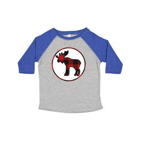 

Inktastic Moose Buffalo Plaid Silhouette Gift Toddler Boy or Toddler Girl T-Shirt