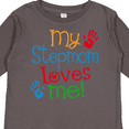 thumbnail image 4 of Inktastic My Stepmom Loves Me Boys or Girls Long Sleeve Toddler T-Shirt, 4 of 5