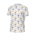 thumbnail image 6 of Wukai Hot Air Balloon Print Men's Short-Sleeved Mesh T-Shirt,Quick-Dry Short Sleeve Workout T-Shirt-X-Large, 6 of 8