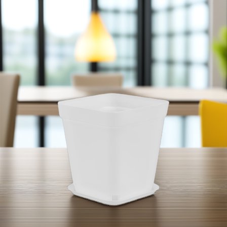 ORDDIART 10Pcs Decorative Plastic Flower Pots for Homeowners 7x7x7.8cm