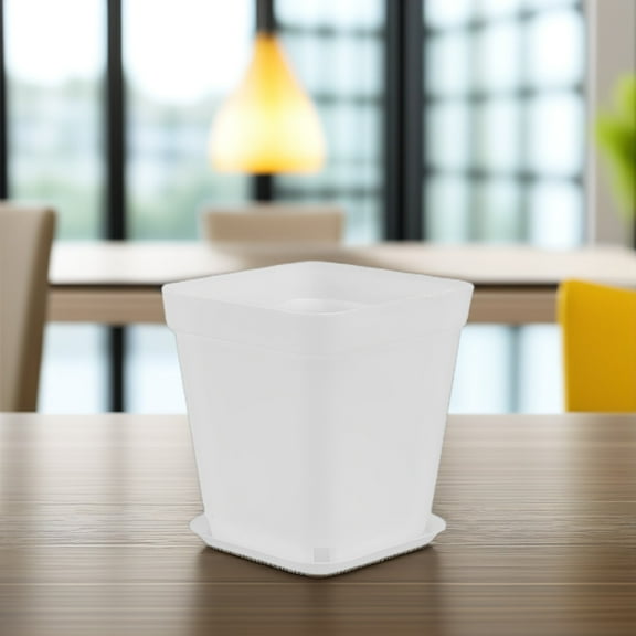 ORDDIART 10Pcs Decorative Plastic Flower Pots for Homeowners 7x7x7.8cm