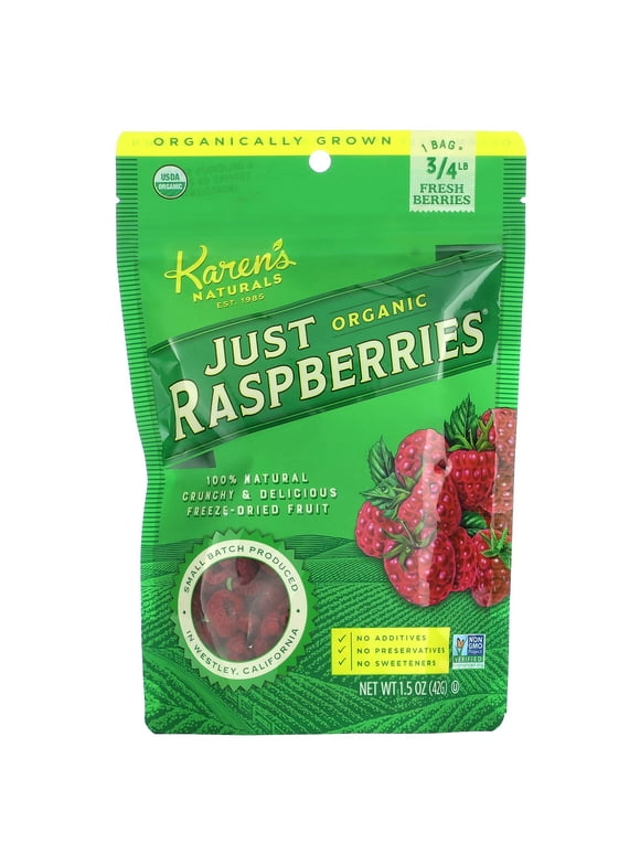 Karen's Naturals Organic Just Raspberries, 1.5 oz (42 g)