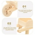 thumbnail image 7 of LOLIPPYY 2 pcs Doll House Miniature Mini Wooden Wheelbarrows Models Mini Cart Wheelbarrows, 7 of 7