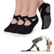 thumbnail image 1 of Calcetines de yoga para mujer con empuñaduras antideslizantes y amp; Correas, calcetín de algodón de vendaje, ideal para entrenamiento descalzo de baile de ballet de barra pura de Pilates Tan Jianjun unisex, 1 of 2